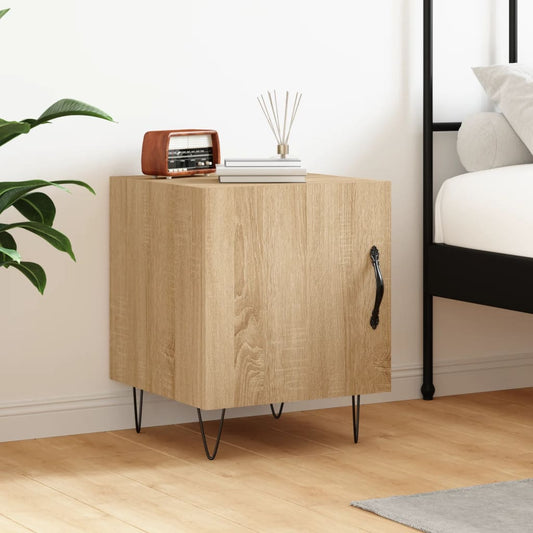 Sonoma Oak Bedside Cabinet 40x40x50 cm - Engineered Wood