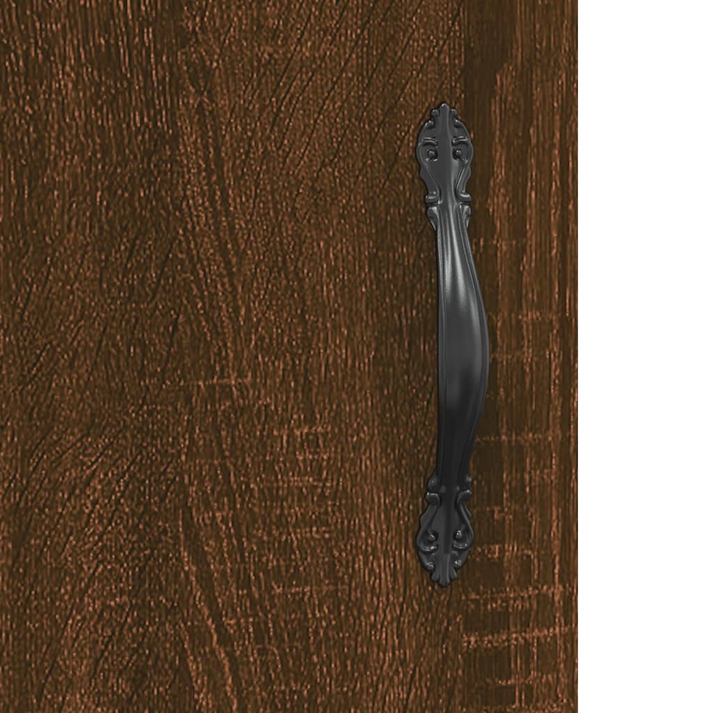 Brown Oak Bedside Cabinet 40x40x50 cm - Engineered Wood