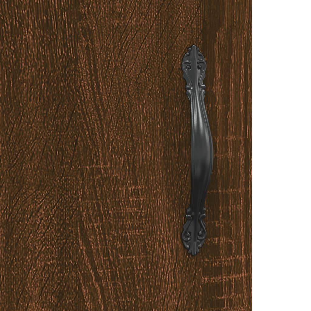 Brown Oak Bedside Cabinets, 2 Pcs, 40x40x50 cm, Engineered Wood