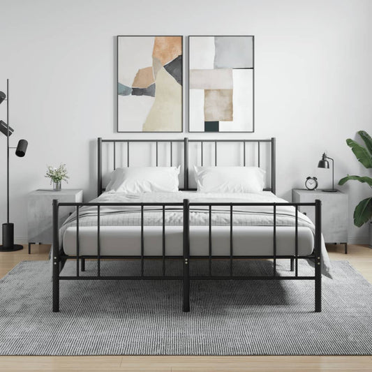 Concrete Grey Bedside Cabinets, 2 Pcs, 40x40x50 cm, Engineered Wood