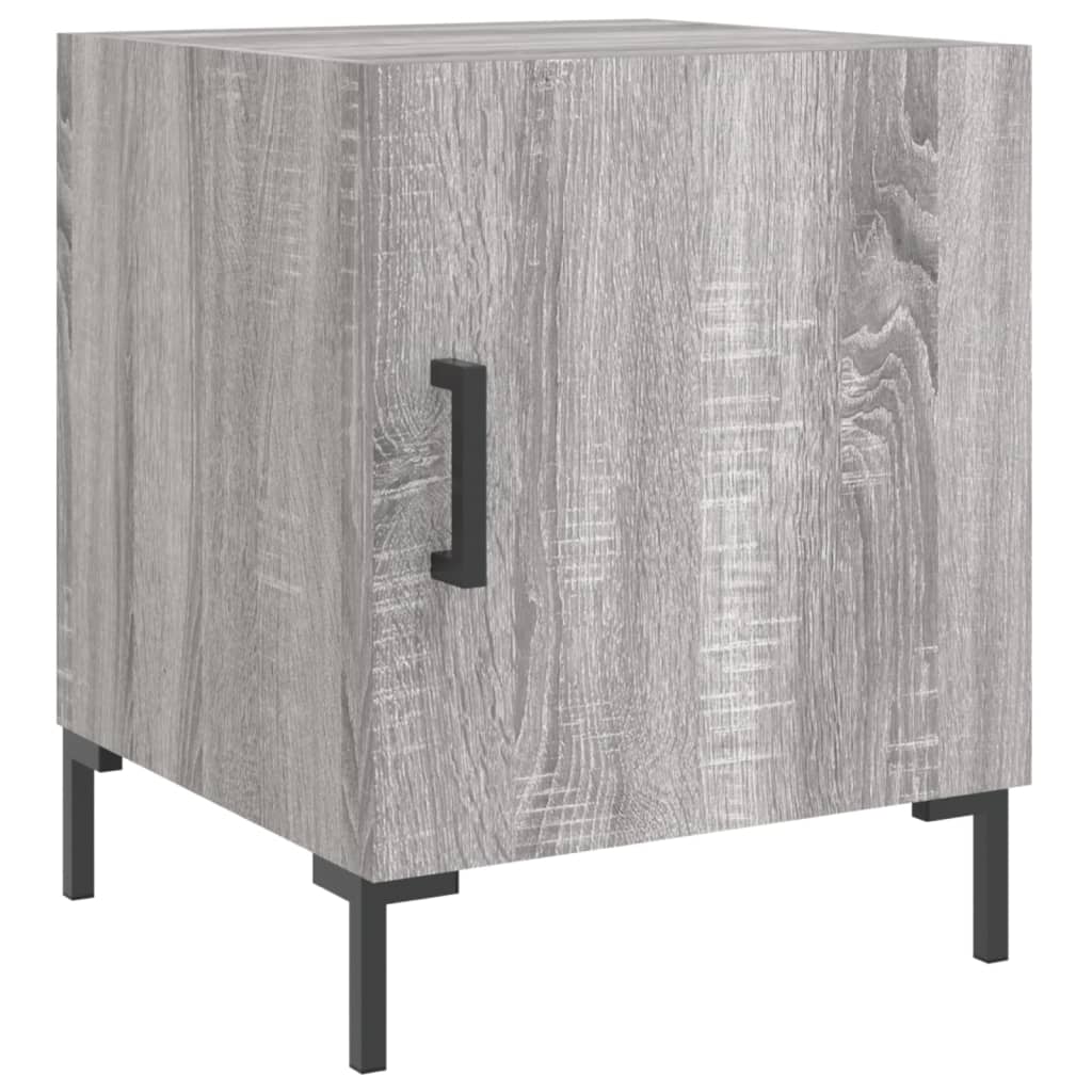 Grey Sonoma Bedside Cabinets 2pcs 40x40x50 cm - Engineered Wood