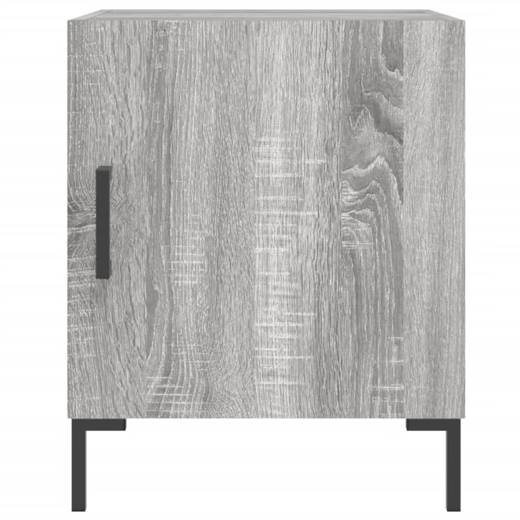 Grey Sonoma Bedside Cabinets 2pcs 40x40x50 cm - Engineered Wood