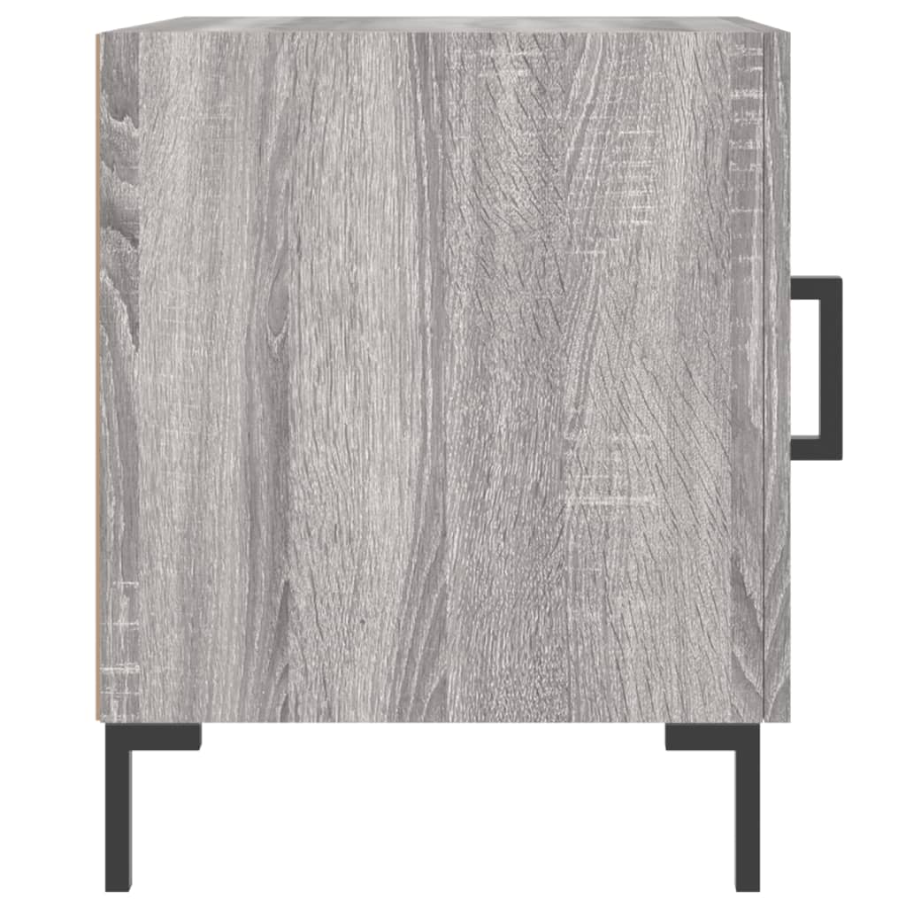 Grey Sonoma Bedside Cabinets 2pcs 40x40x50 cm - Engineered Wood