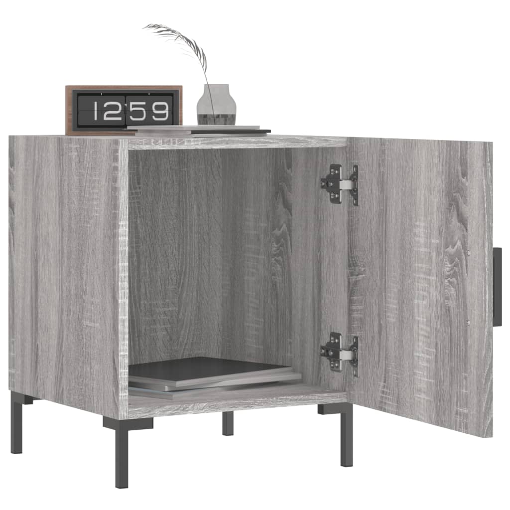 Grey Sonoma Bedside Cabinets 2pcs 40x40x50 cm - Engineered Wood