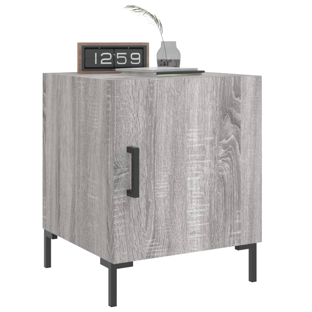 Grey Sonoma Bedside Cabinets 2pcs 40x40x50 cm - Engineered Wood