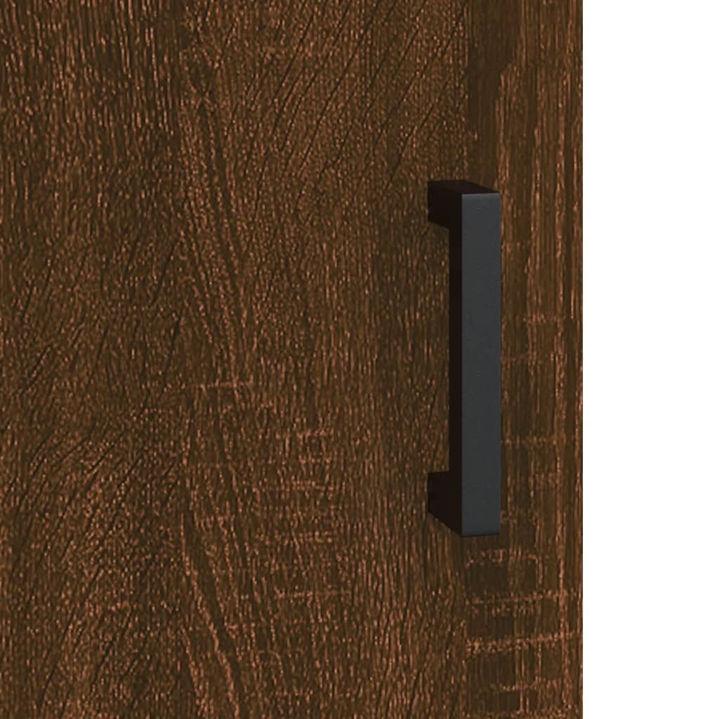 Brown Oak Bedside Cabinet 40x40x50 cm - Engineered Wood