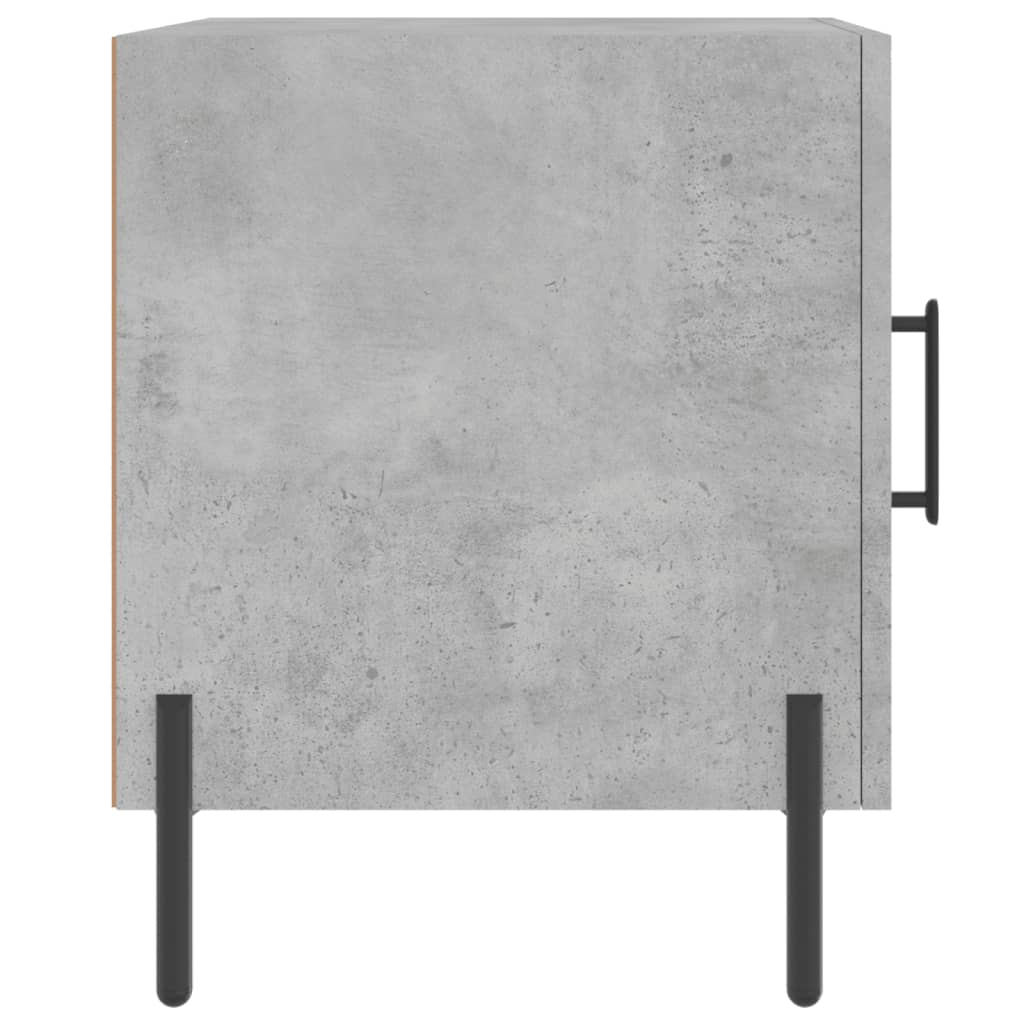 Concrete Grey Bedside Cabinet, 40x40x50 cm, Engineered Wood