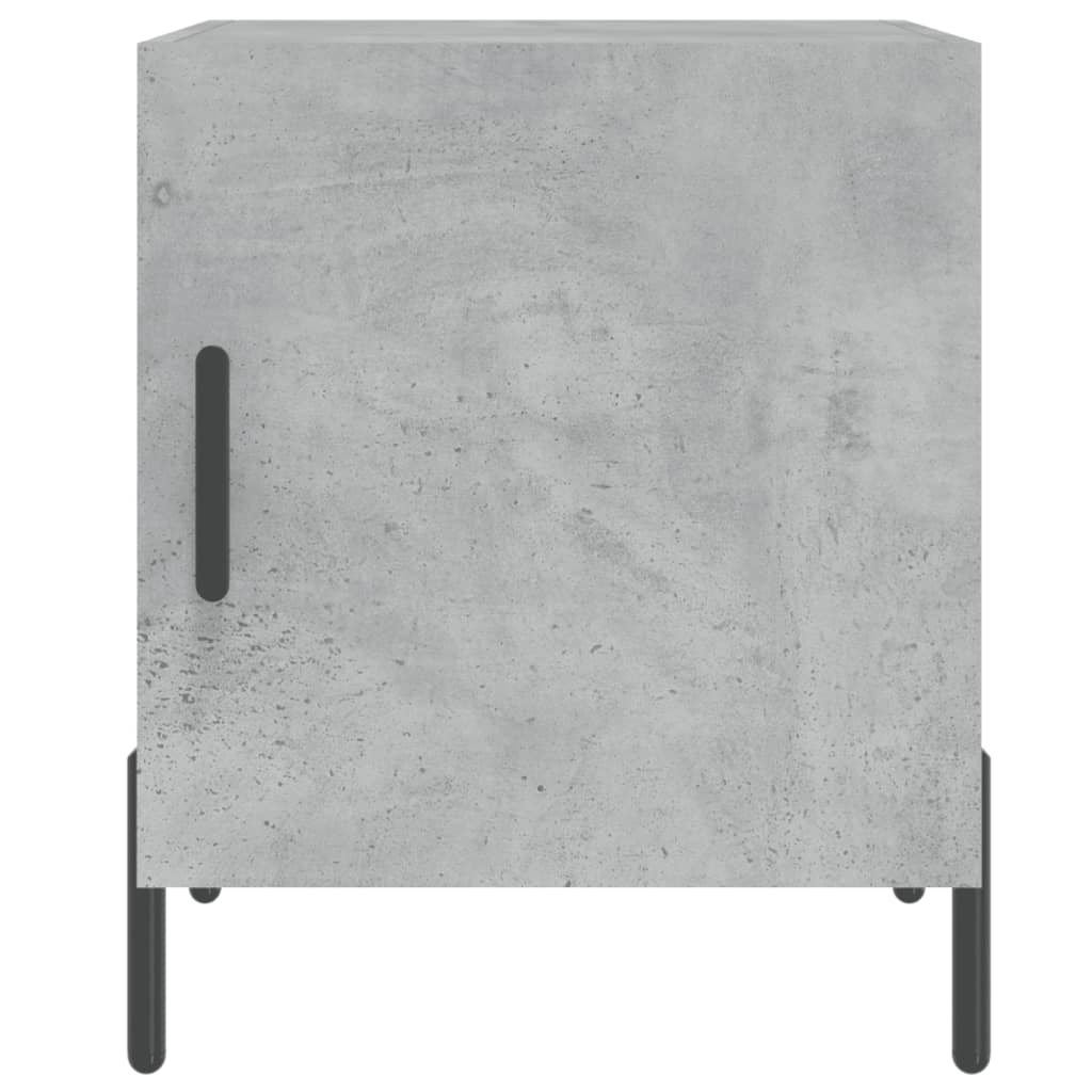 Concrete Grey Bedside Cabinets 2 pcs, Engineered Wood 40x40x50 cm