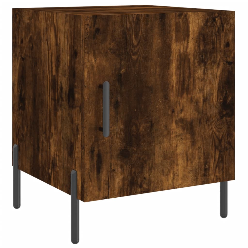 Smoked Oak Bedside Cabinets 2 pcs - 40x40x50cm Engineered Wood