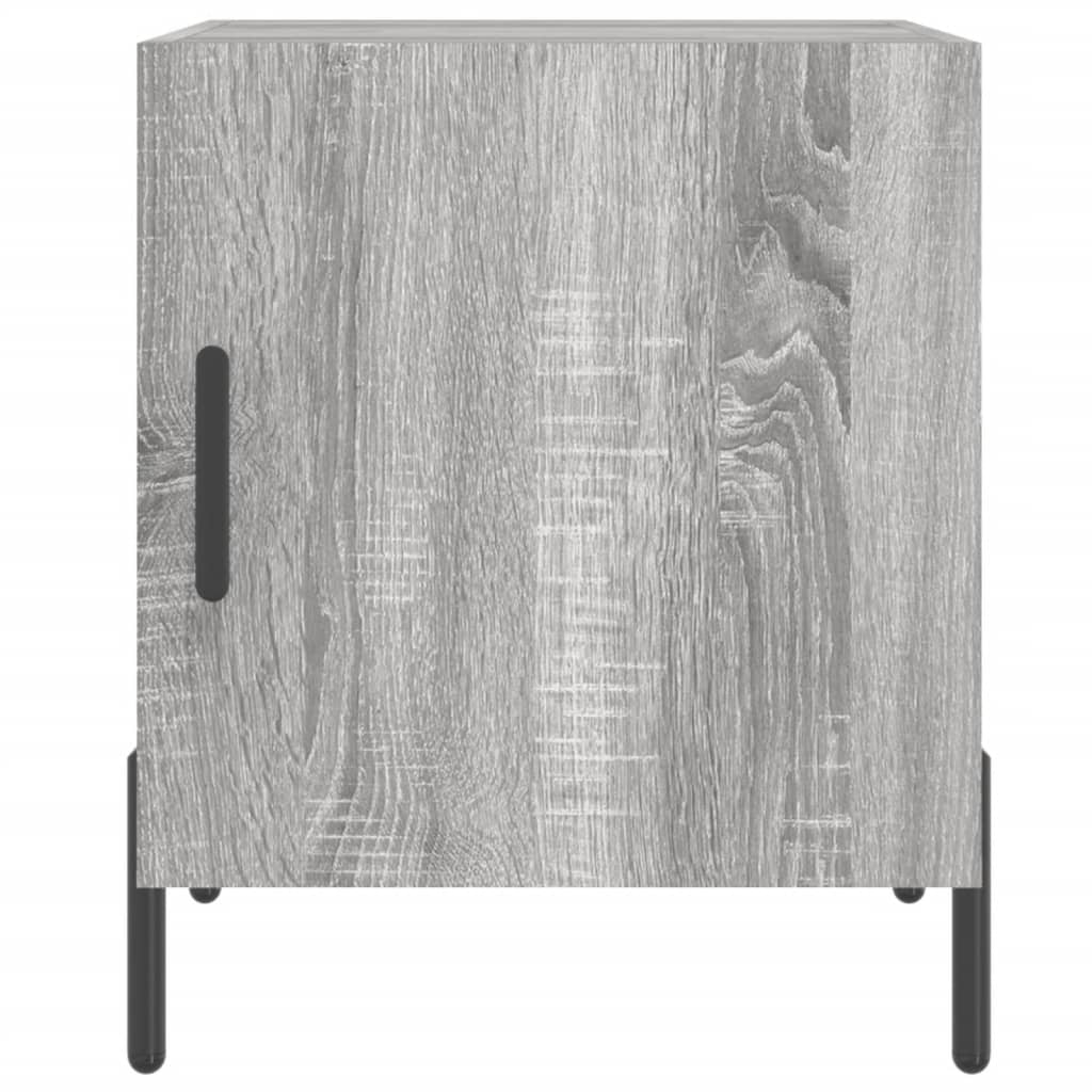 Grey Sonoma Engineered Wood Bedside Cabinets, 2 pcs, 40x40x50 cm