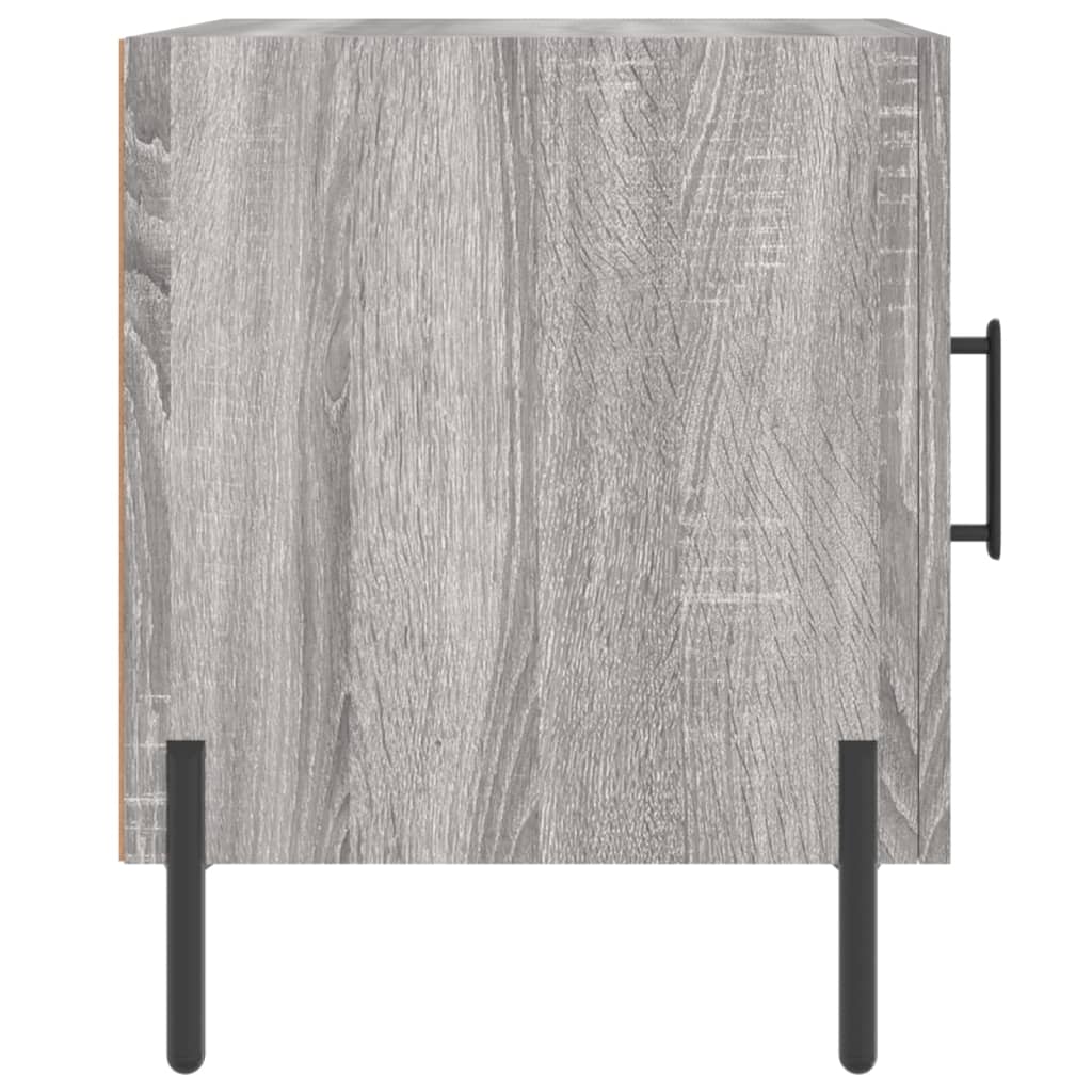 Grey Sonoma Engineered Wood Bedside Cabinets, 2 pcs, 40x40x50 cm