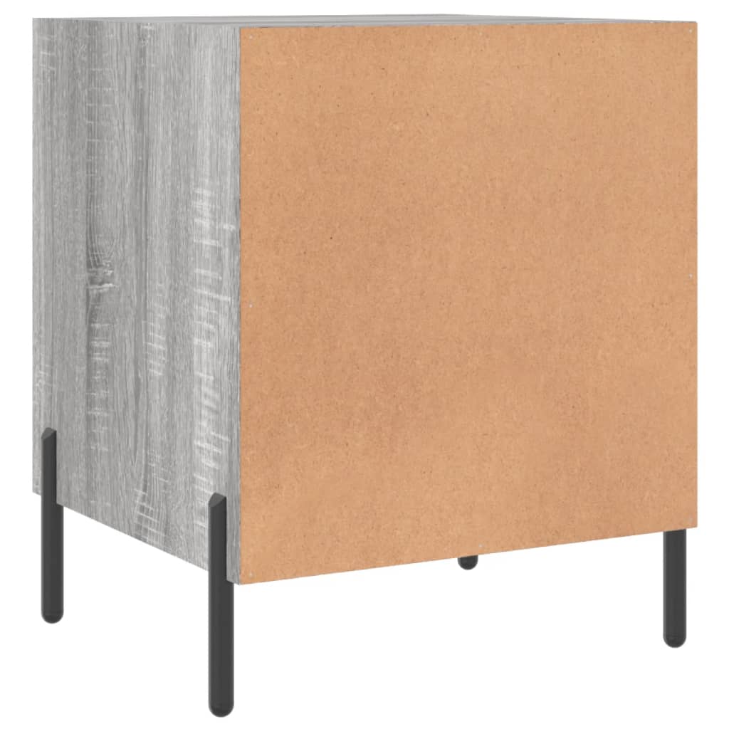 Grey Sonoma Engineered Wood Bedside Cabinets, 2 pcs, 40x40x50 cm