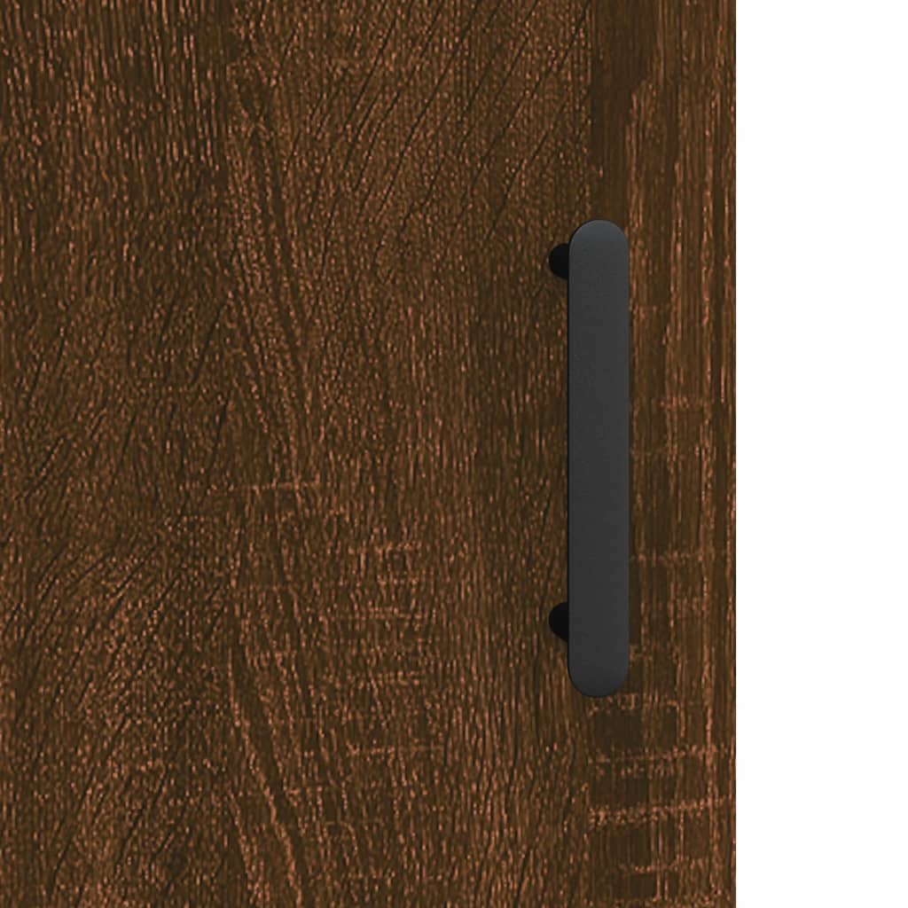 Brown Oak Bedside Cabinets Set 2pcs, 40x40x50cm, Engineered Wood