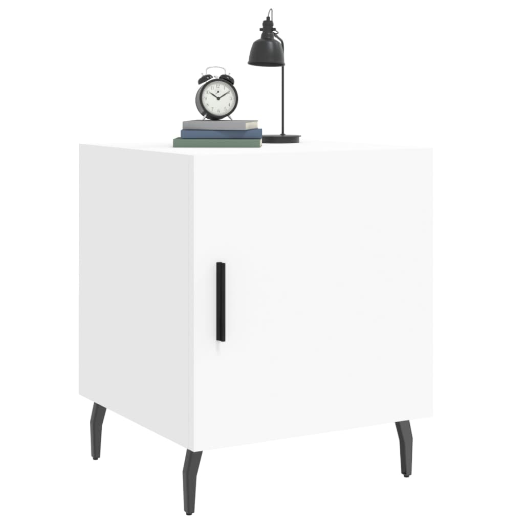 Bedside Cabinet White 40x40x50 cm Engineered Wood