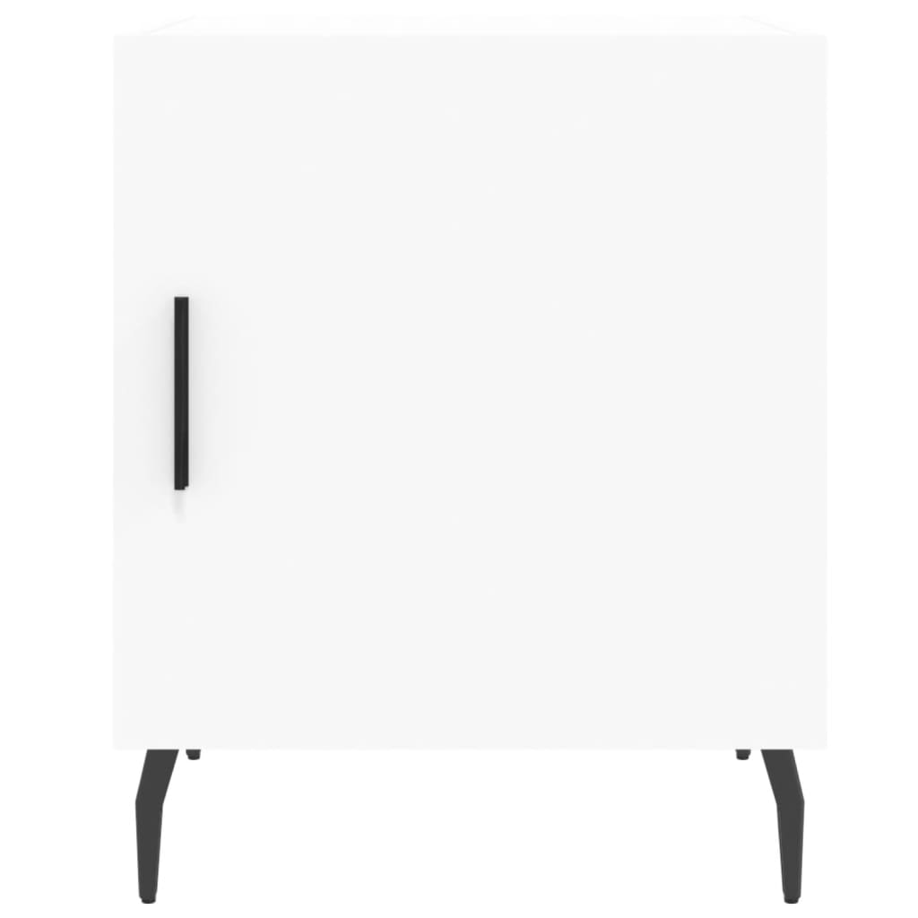 Bedside Cabinet White 40x40x50 cm Engineered Wood