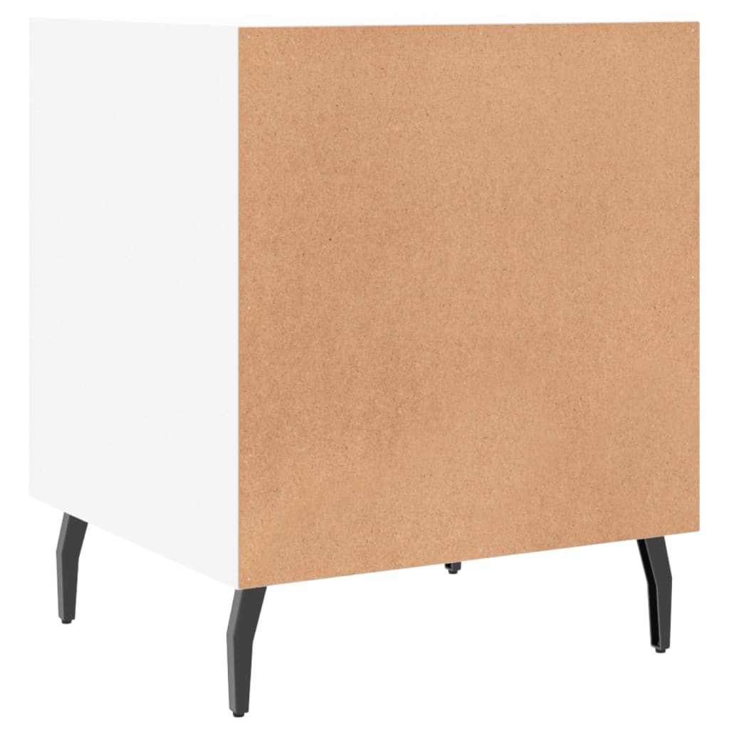 Bedside Cabinet White 40x40x50 cm Engineered Wood