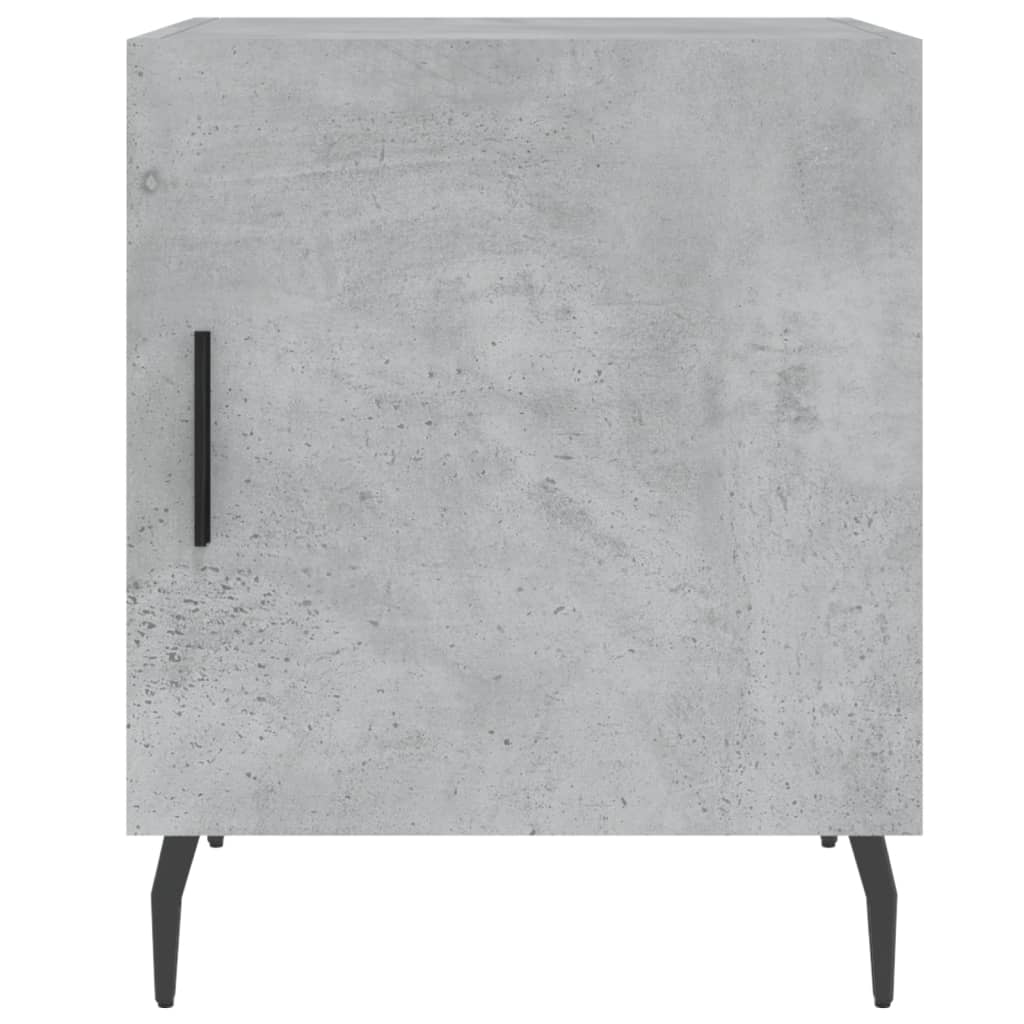 Concrete Grey Bedside Cabinet 40x40x50 cm - Engineered Wood