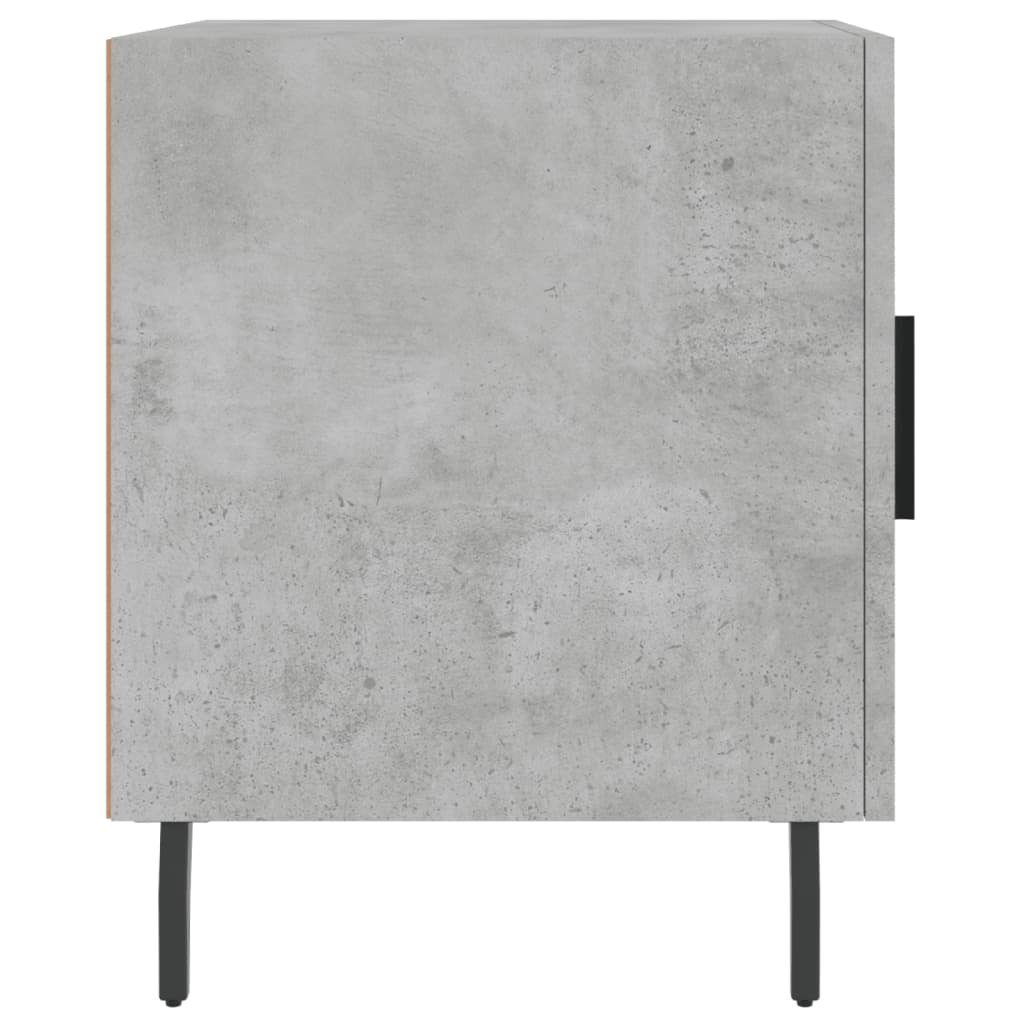 Concrete Grey Bedside Cabinet 40x40x50 cm - Engineered Wood