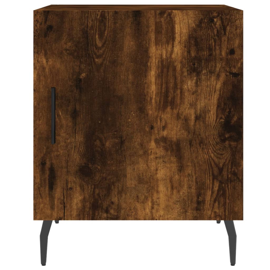 Smoked Oak Bedside Cabinet 40x40x50 cm - Engineered Wood