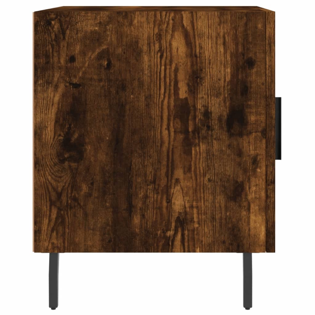 Smoked Oak Bedside Cabinet 40x40x50 cm - Engineered Wood