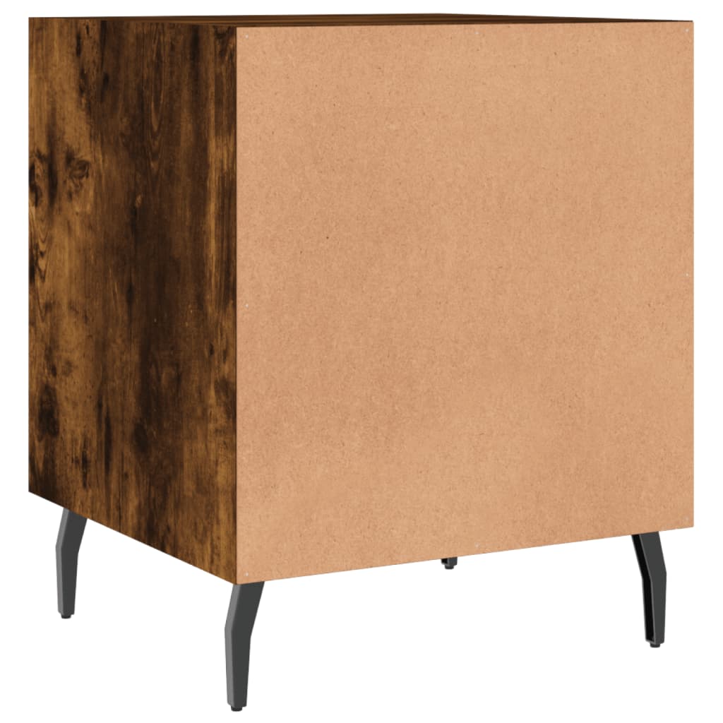 Smoked Oak Bedside Cabinet 40x40x50 cm - Engineered Wood