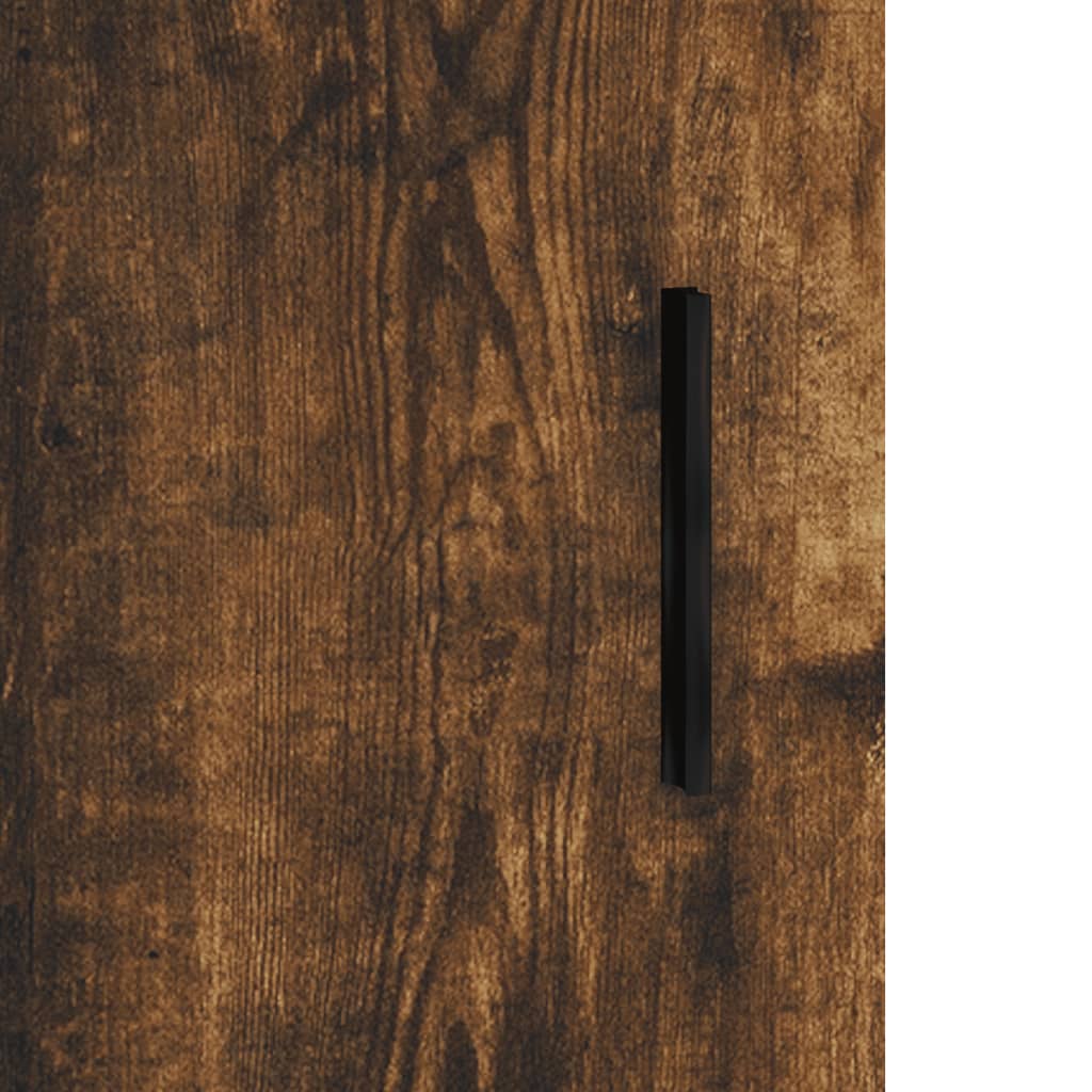 Smoked Oak Bedside Cabinet 40x40x50 cm - Engineered Wood