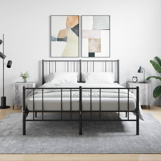 Grey Sonoma Engineered Wood Bedside Cabinets Set - 40x40x50 cm