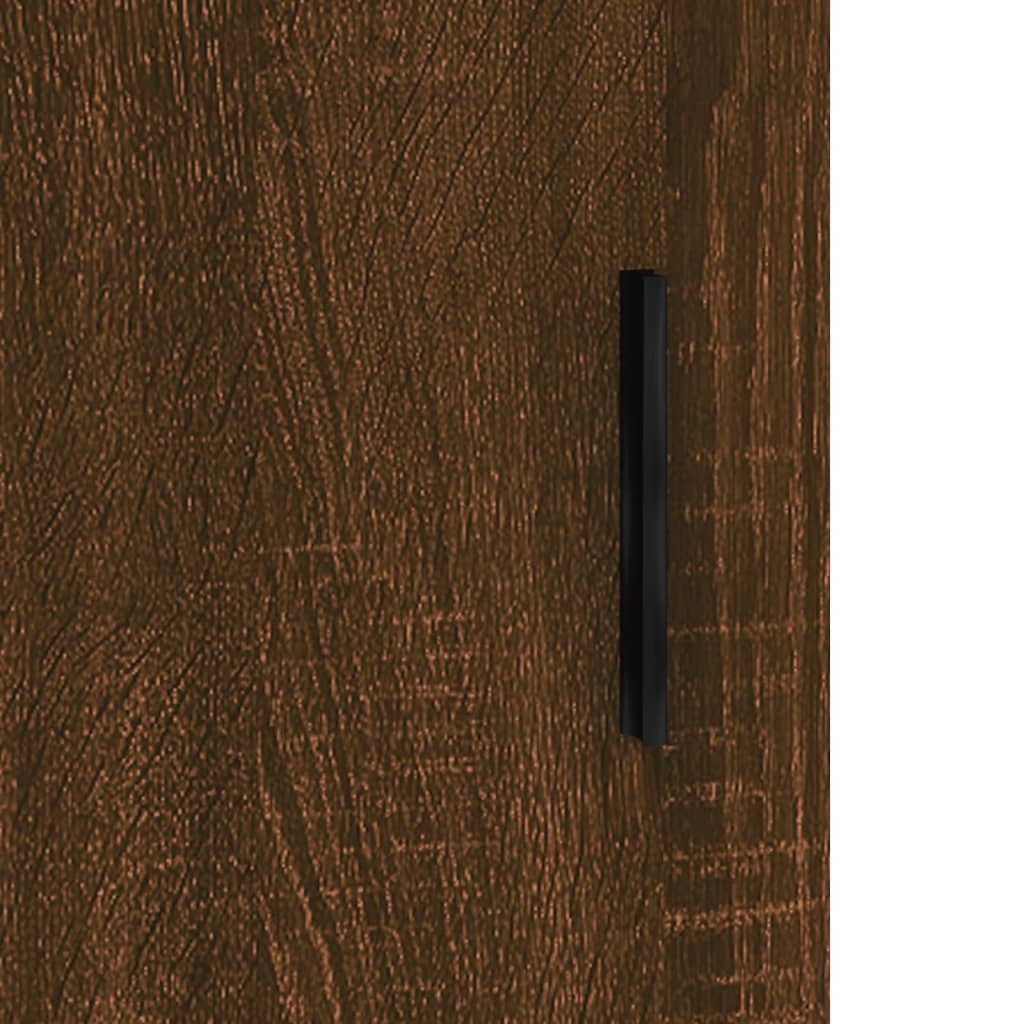 Brown Oak Bedside Cabinets 2pcs - 40x40x50cm Engineered Wood