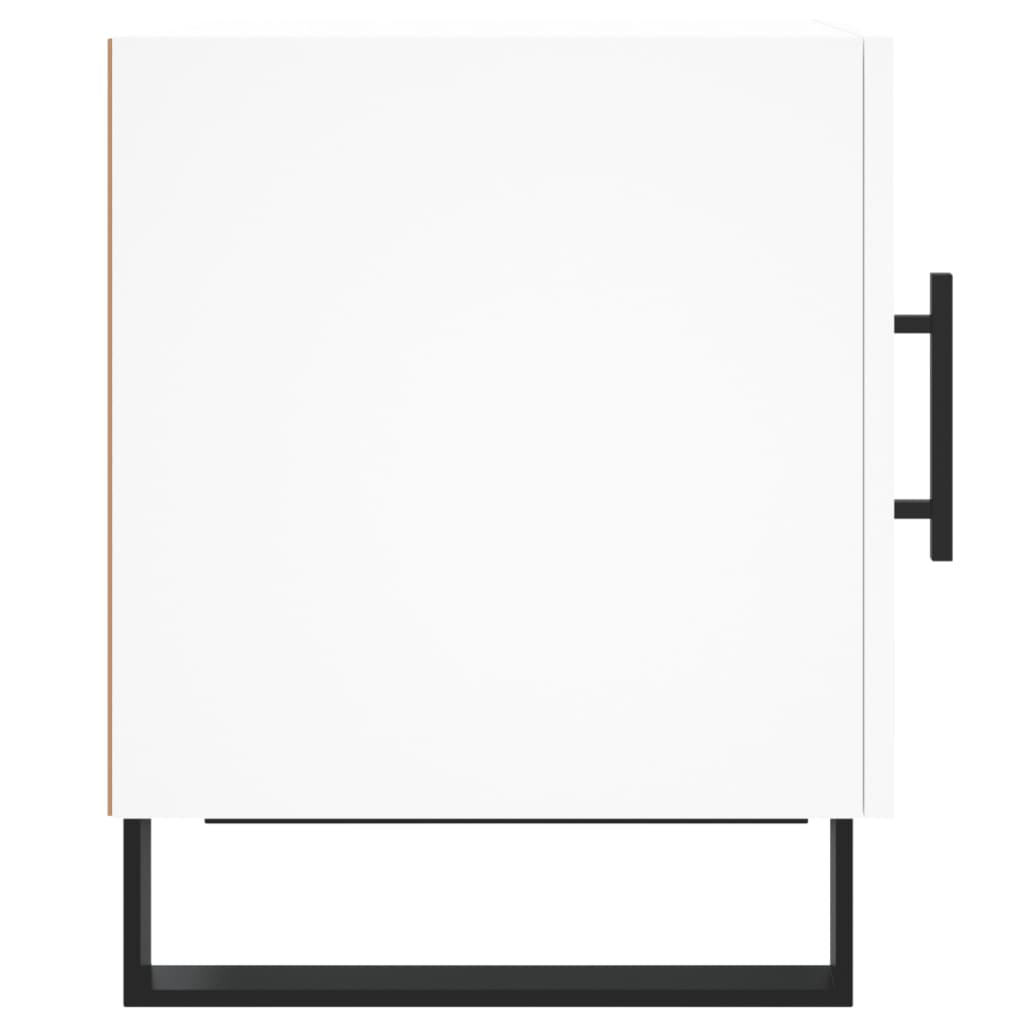 White Bedside Cabinets Set of 2 - 40x40x50 cm Engineered Wood