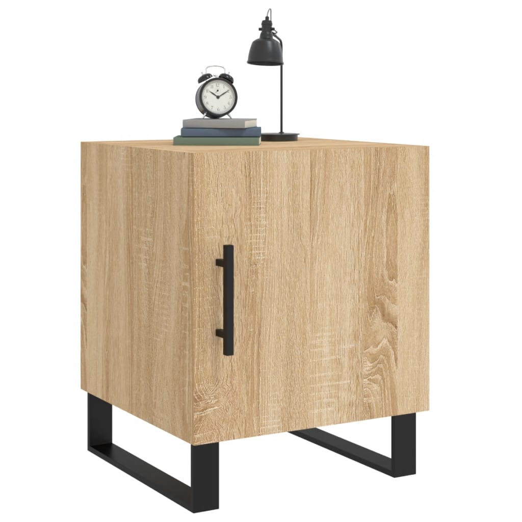 Sonoma Oak Bedside Cabinets Set of 2 - 40x40x50 cm Engineered Wood