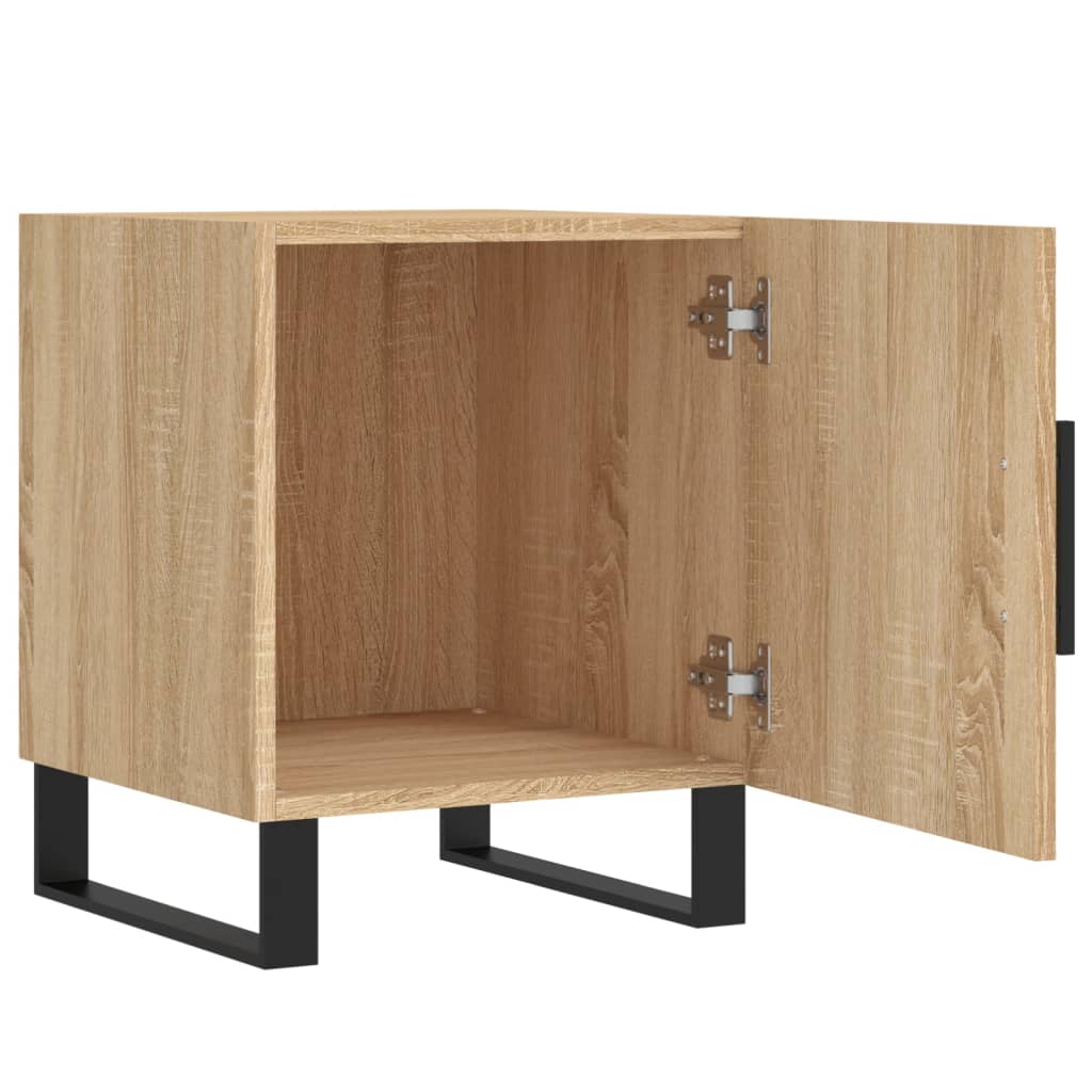Sonoma Oak Bedside Cabinets Set of 2 - 40x40x50 cm Engineered Wood