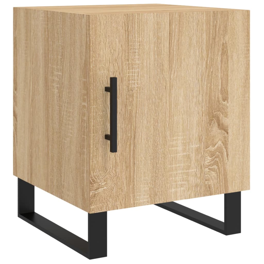 Sonoma Oak Bedside Cabinets Set of 2 - 40x40x50 cm Engineered Wood