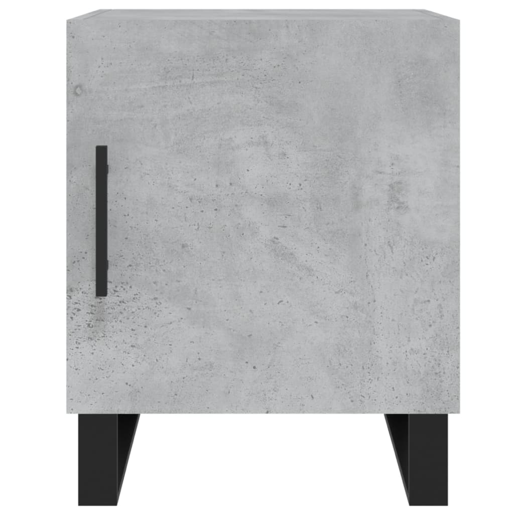 Concrete Grey Bedside Cabinets 2 pcs - 40x40x50 cm, Engineered Wood