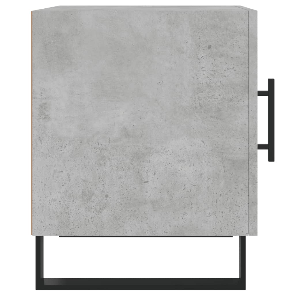 Concrete Grey Bedside Cabinets 2 pcs - 40x40x50 cm, Engineered Wood