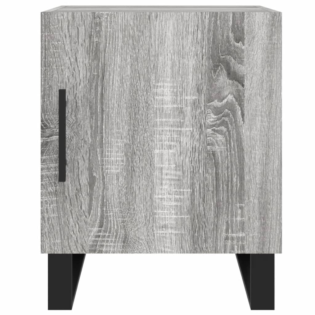 Grey Sonoma Bedside Cabinet 40x40x50 cm | Engineered Wood