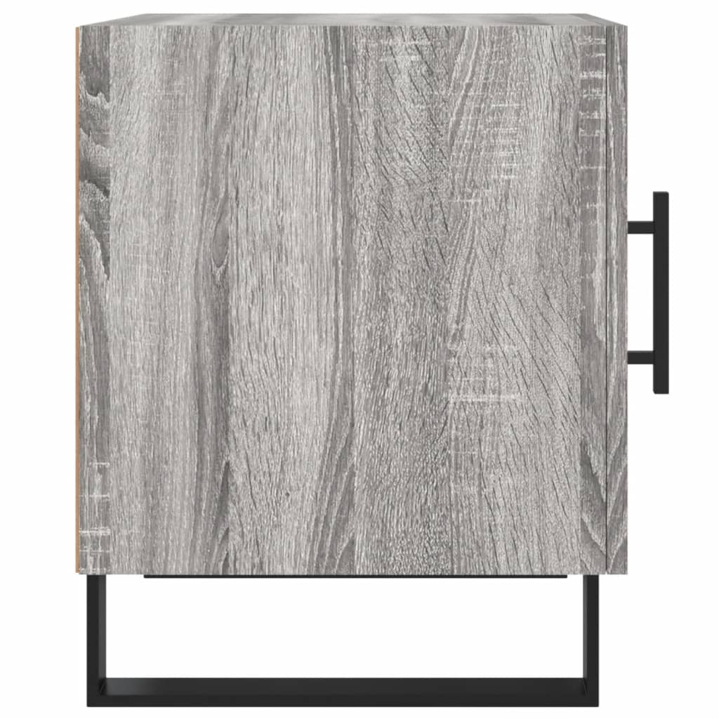Grey Sonoma Bedside Cabinet 40x40x50 cm | Engineered Wood