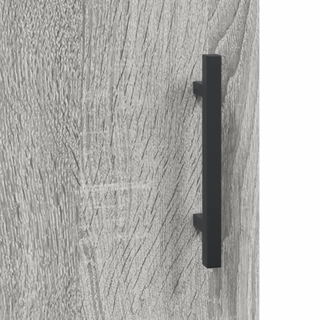 Grey Sonoma Bedside Cabinet 40x40x50 cm | Engineered Wood