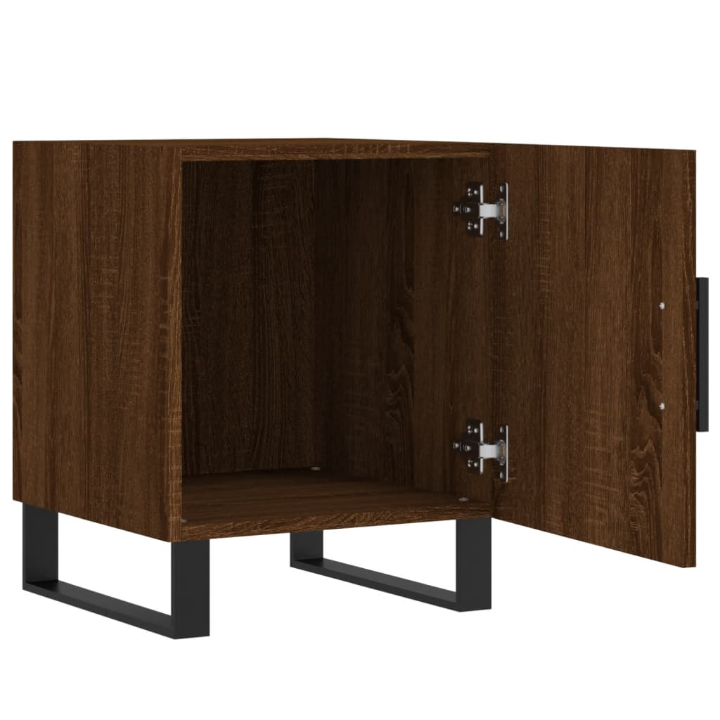 Brown Oak Bedside Cabinets 2pcs - 40x40x50 cm Engineered Wood