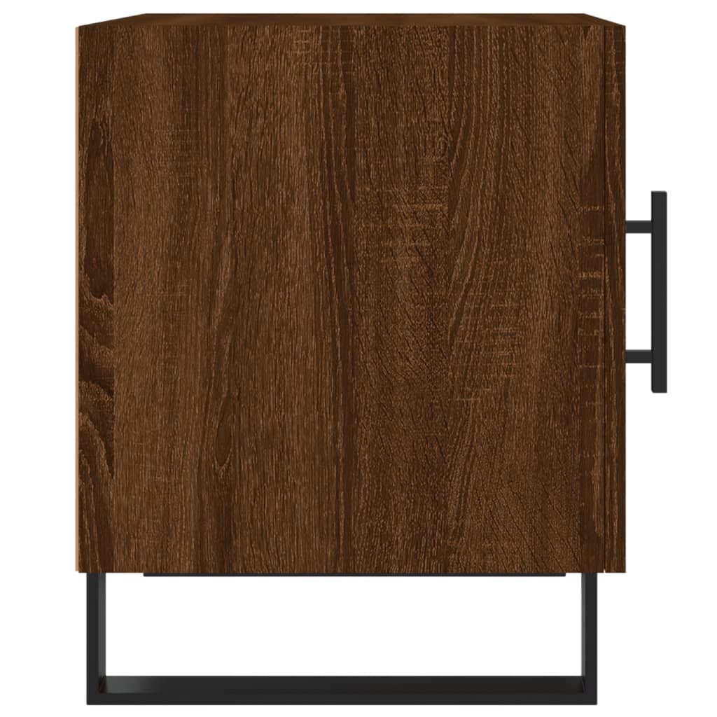 Brown Oak Bedside Cabinets 2pcs - 40x40x50 cm Engineered Wood