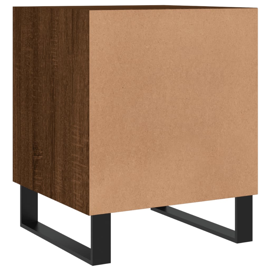 Brown Oak Bedside Cabinets 2pcs - 40x40x50 cm Engineered Wood