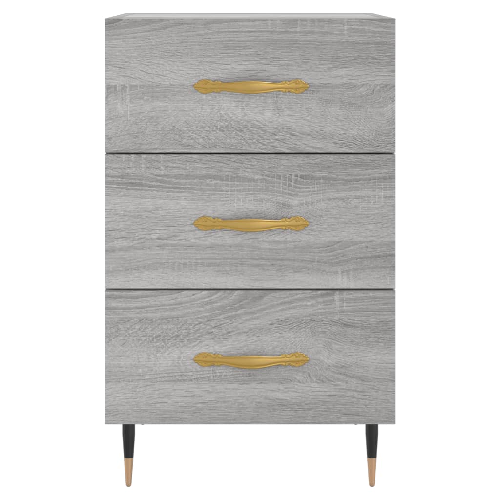 Grey Sonoma Bedside Cabinet, 40x40x66 cm - Engineered Wood