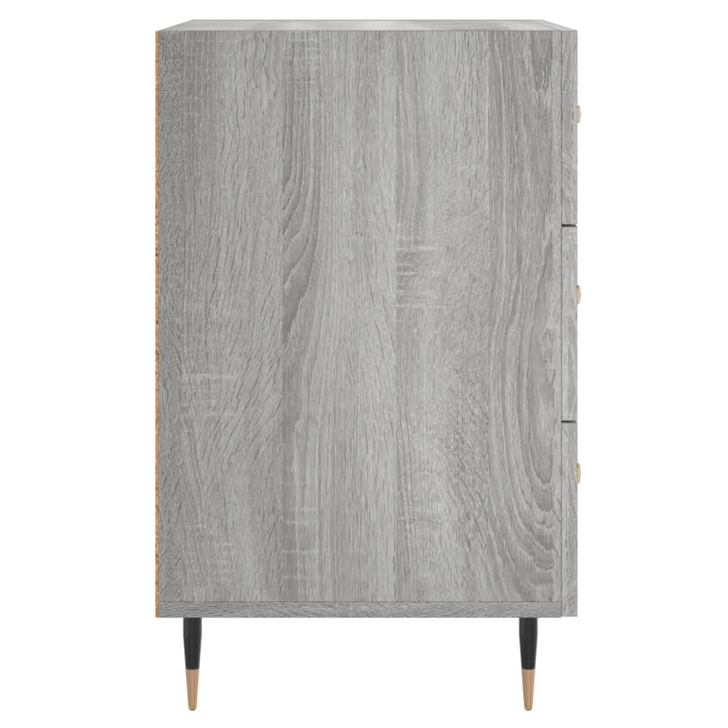 Grey Sonoma Bedside Cabinet, 40x40x66 cm - Engineered Wood