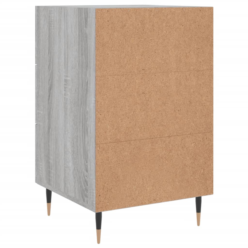 Grey Sonoma Bedside Cabinet, 40x40x66 cm - Engineered Wood