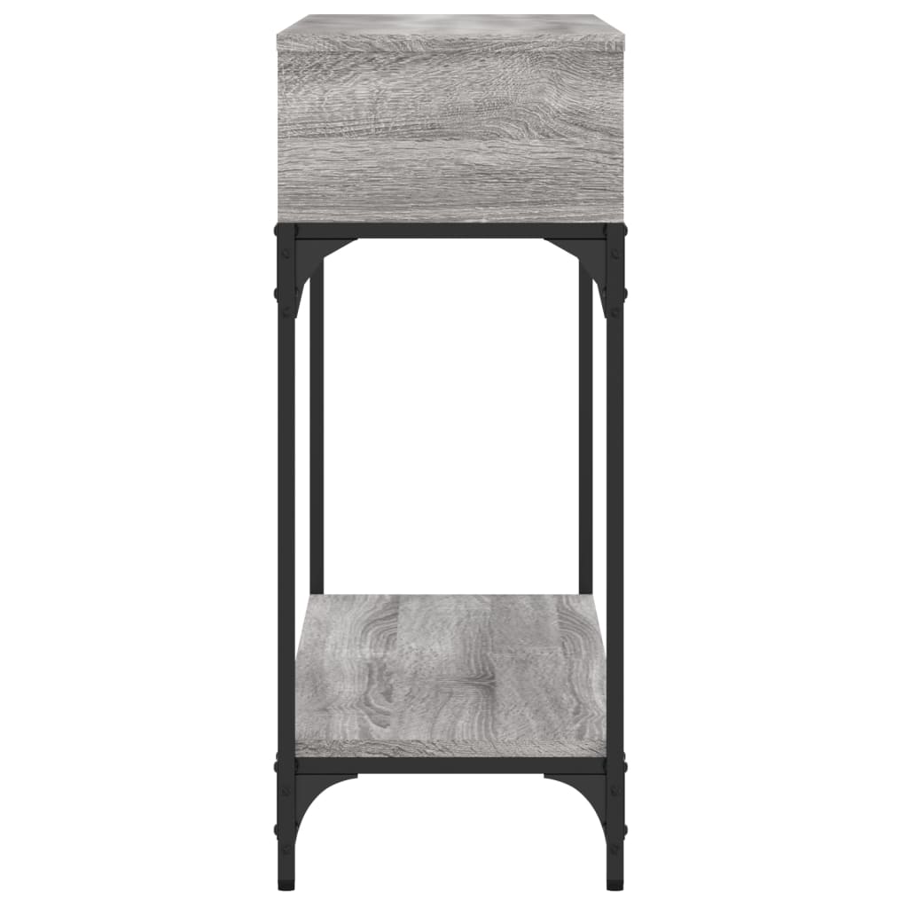 Sonoma Grey Console Table - 100x30.5x75cm Engineered Wood