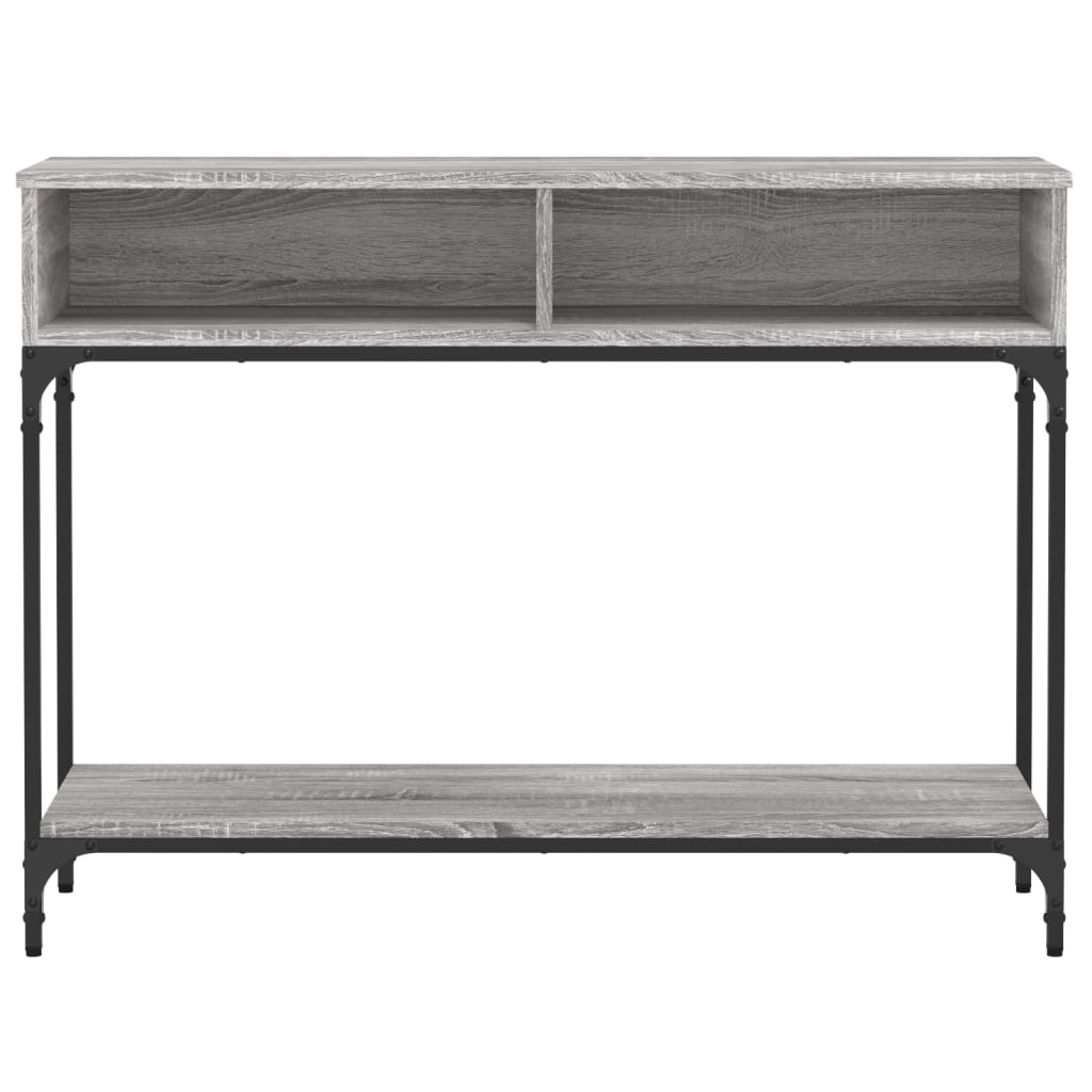 Sonoma Grey Console Table - 100x30.5x75cm Engineered Wood
