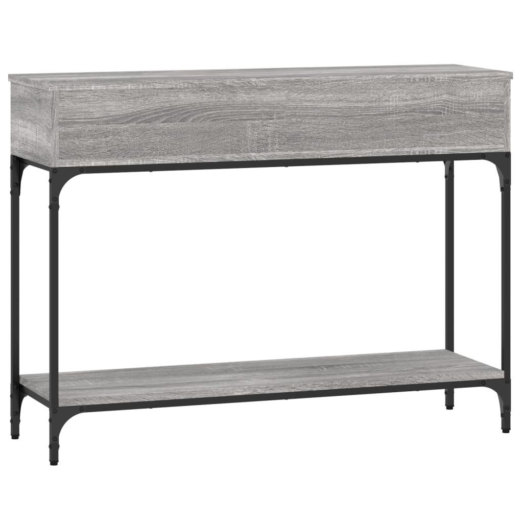 Sonoma Grey Console Table - 100x30.5x75cm Engineered Wood