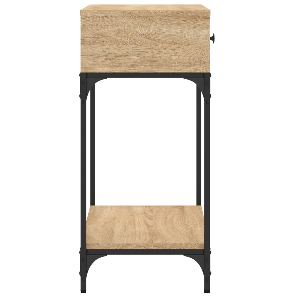 Sonoma Oak Console Table - Engineered Wood, 75x34.5x75 cm