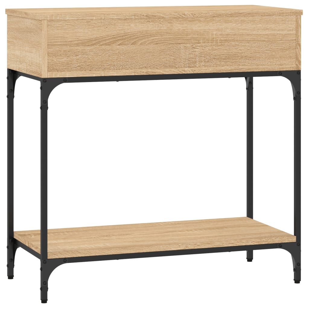 Sonoma Oak Console Table - Engineered Wood, 75x34.5x75 cm