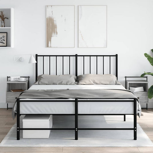 Grey Sonoma Wall-Mounted Bedside Cabinets, 2 Pcs, 40x30x61 cm