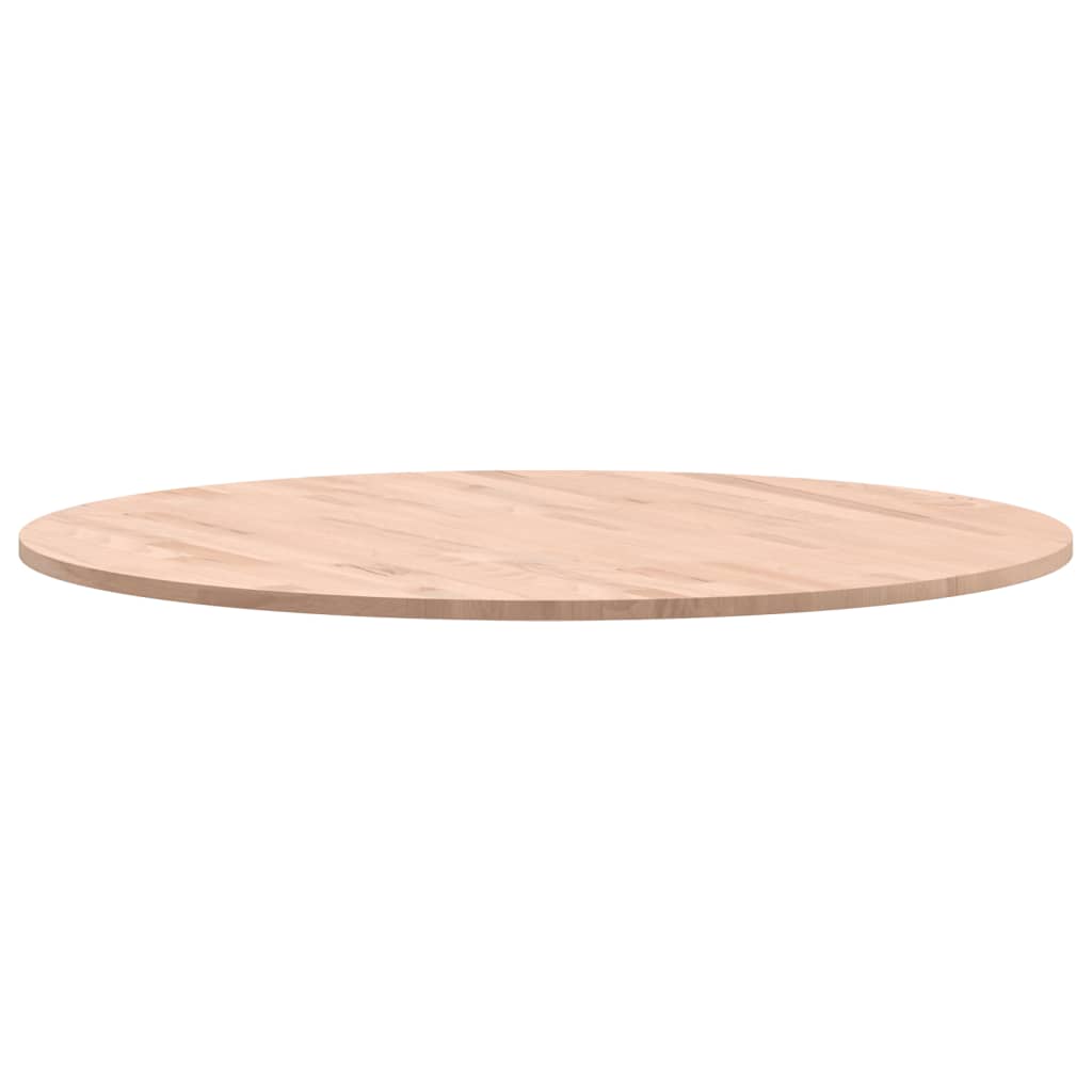 Table Top Ø80x1.5 cm Round Solid Wood Beech